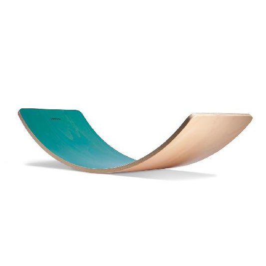 Wooden Toy - Ocamora BALANCE BOARD, Turquoise beech wood