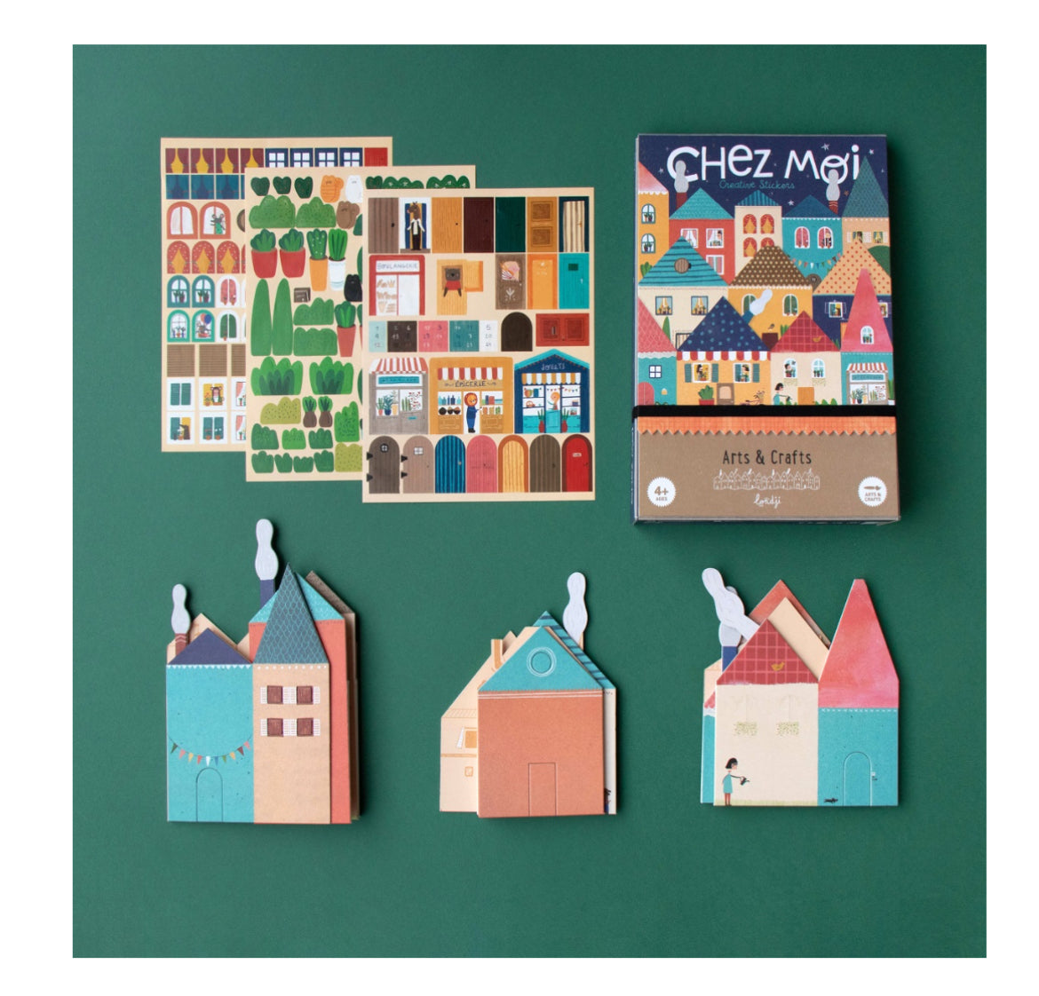 Activity Game Set, Art - WELCOME CHEZ-MOI!, create your village with over 185 stickers!