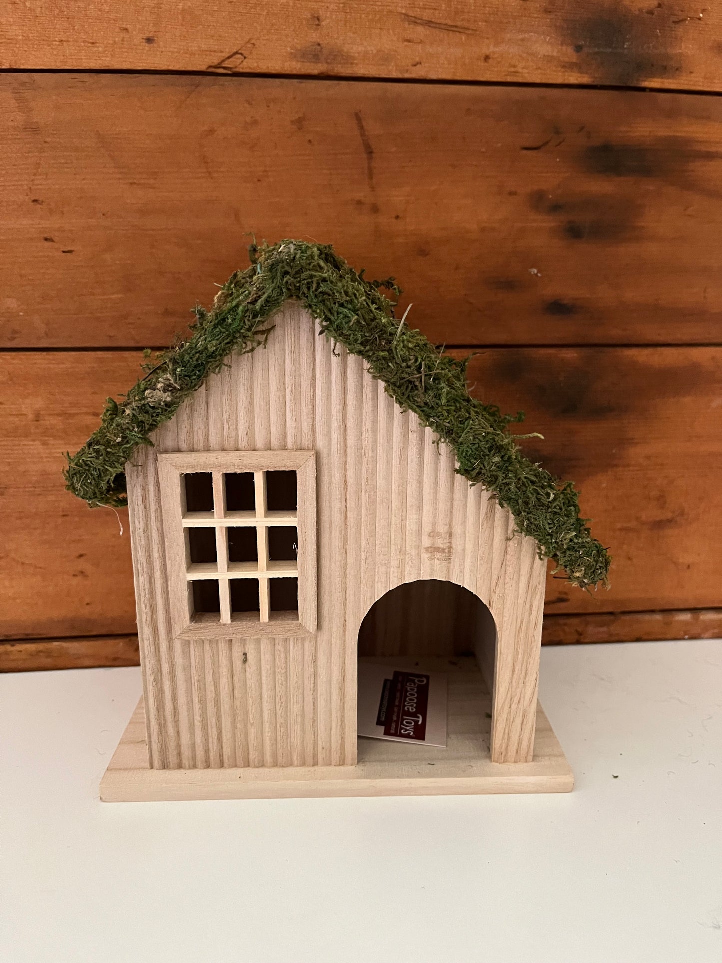 Dollhouse Play - Wooden GNOME MOSS HOUSE