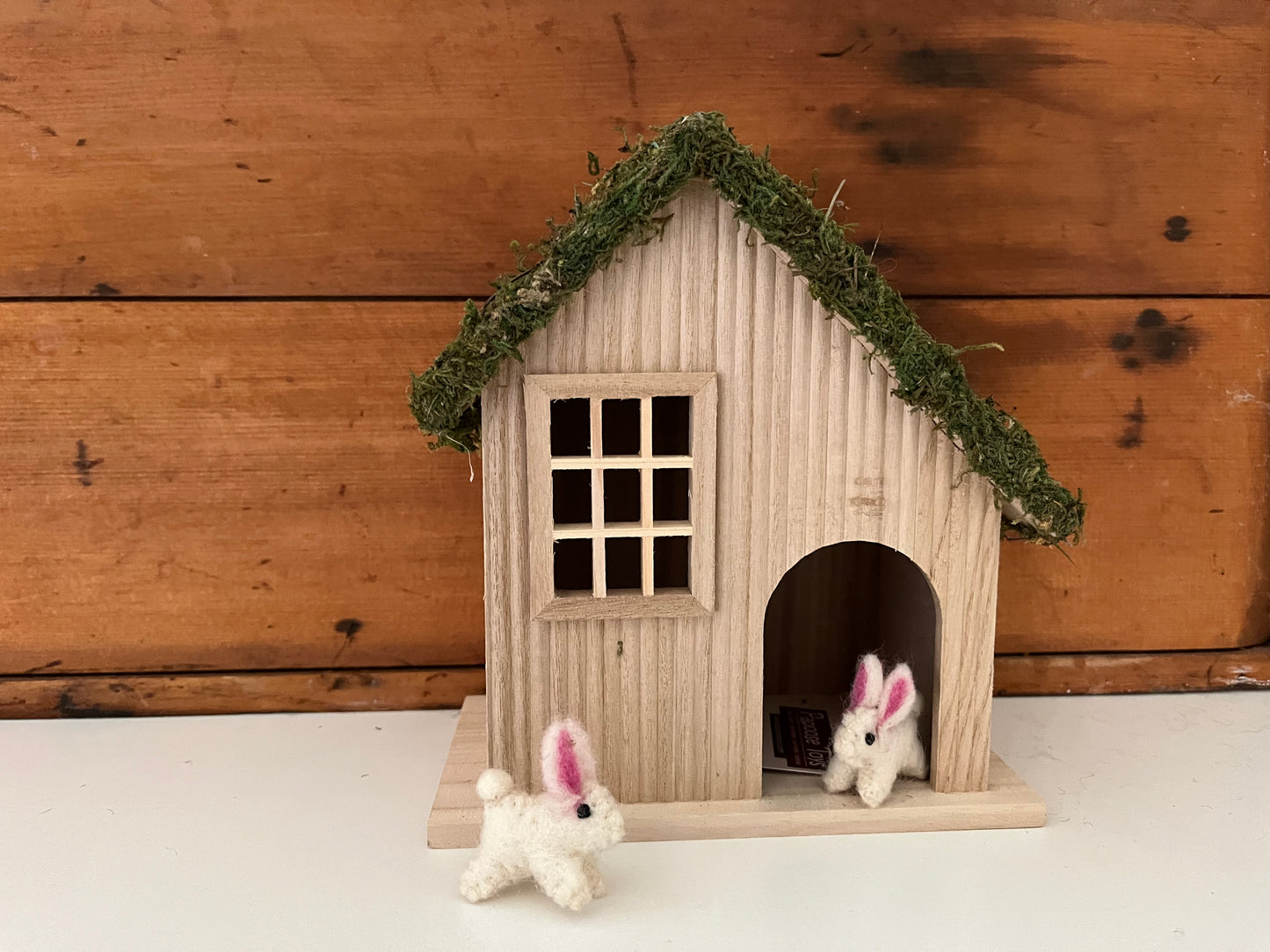 Dollhouse Play - Wooden GNOME MOSS HOUSE
