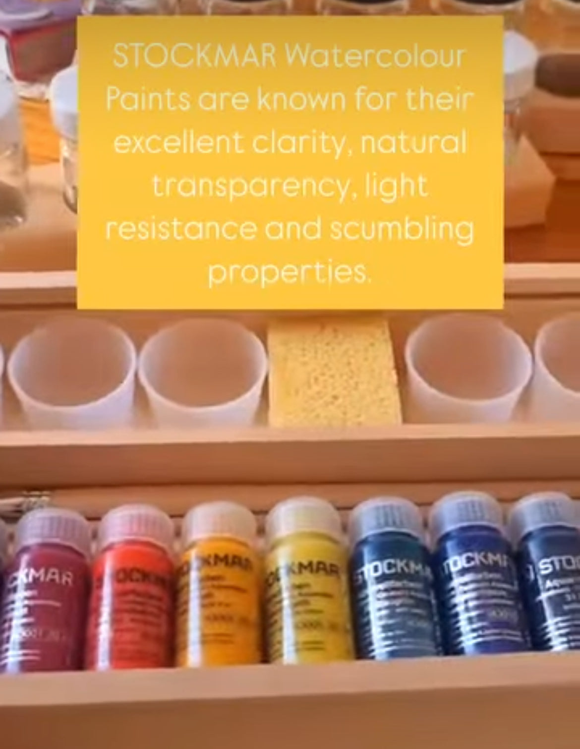 Painting Set, Art - 12 WATERCOLOUR PAINTS, BRUSHES & PAINT POTS