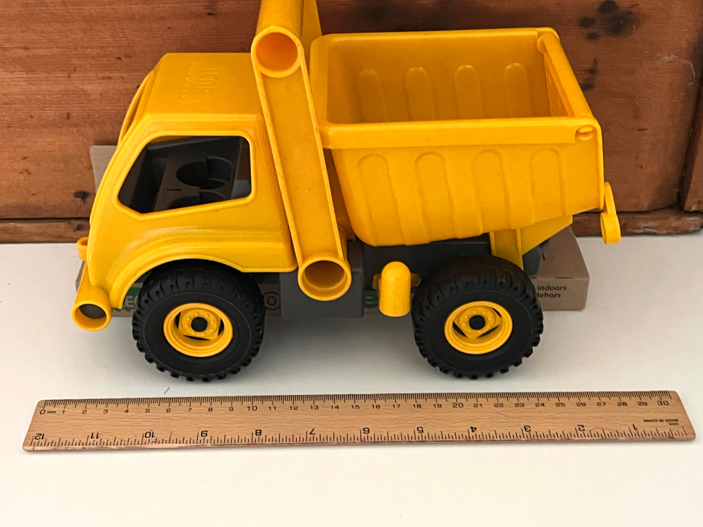 Eco-Recycled Child's TOY DUMP TRUCK, Biodegradable!