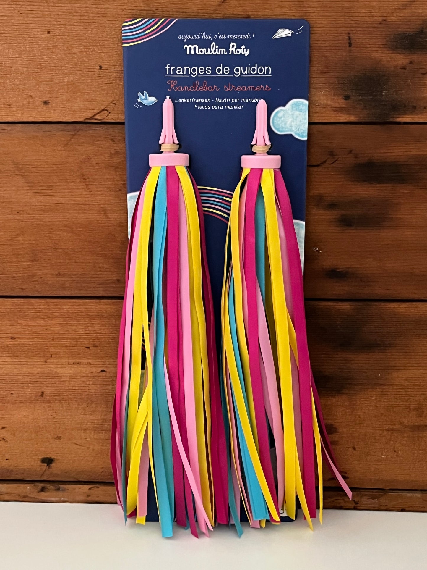 Bicycle Handlebar STREAMERS! With fabric ribbons!