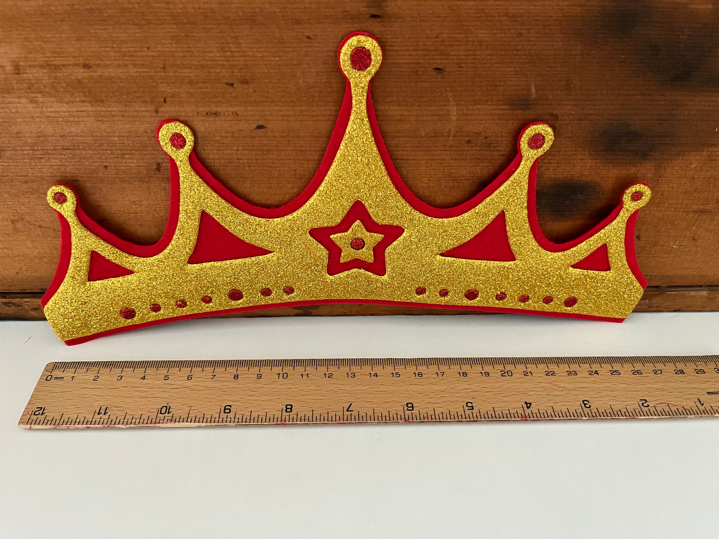 Royal Camelot CROWN in GOLD & RED