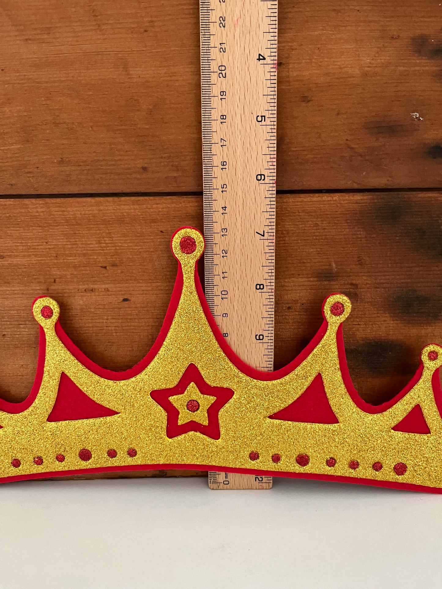 Royal Camelot CROWN in GOLD & RED