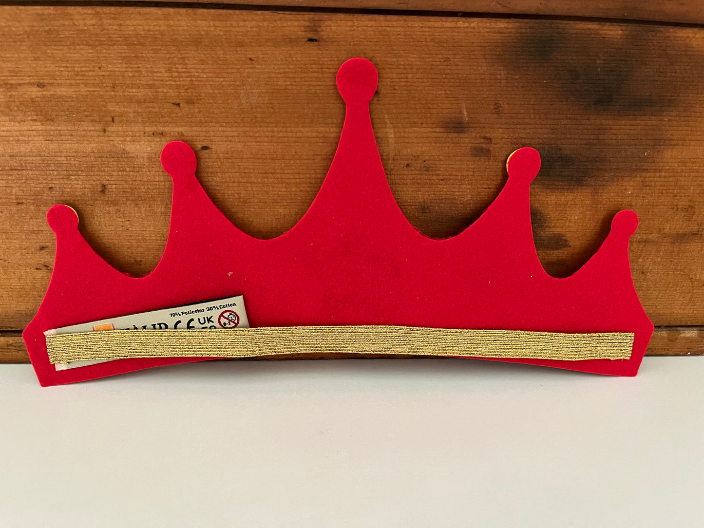 Royal Camelot CROWN in GOLD & RED