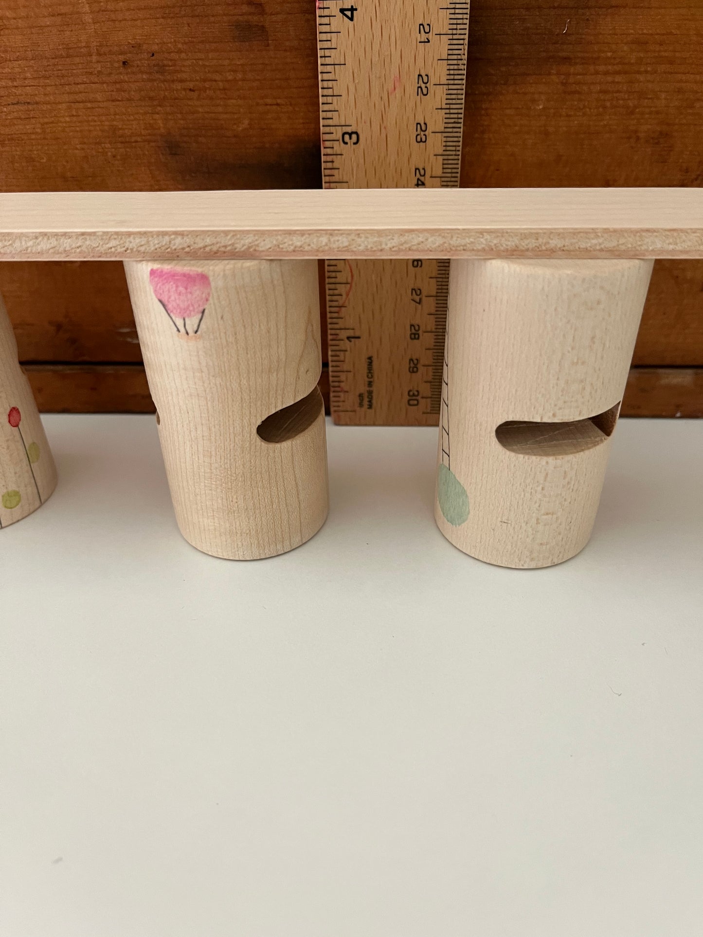Wooden Building Blocks by Grapat - WOODS WOODLAND Set, 27 interconnecting pieces!