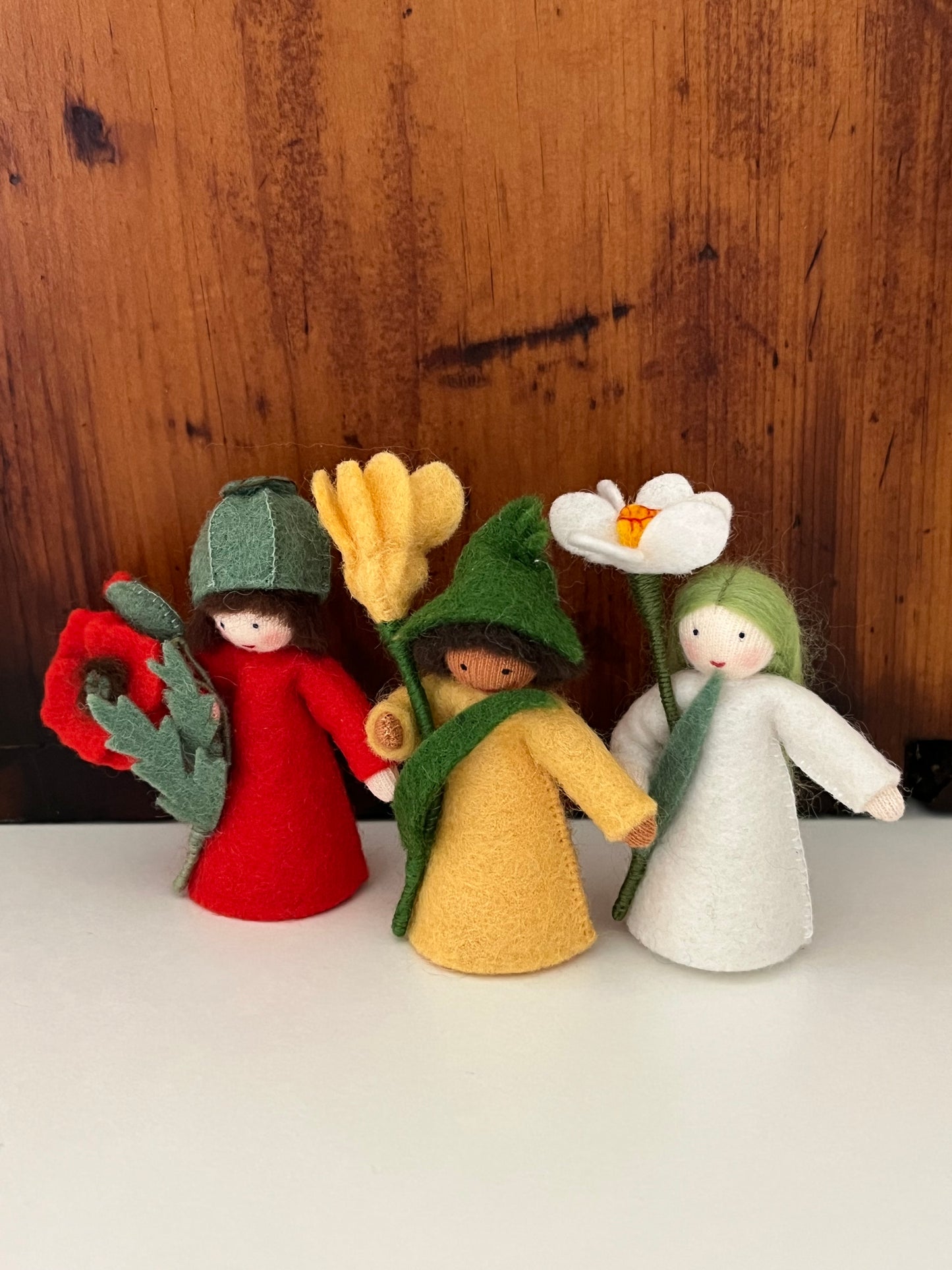 Flower Fairy Waldorf Doll - PRINCE POPPY