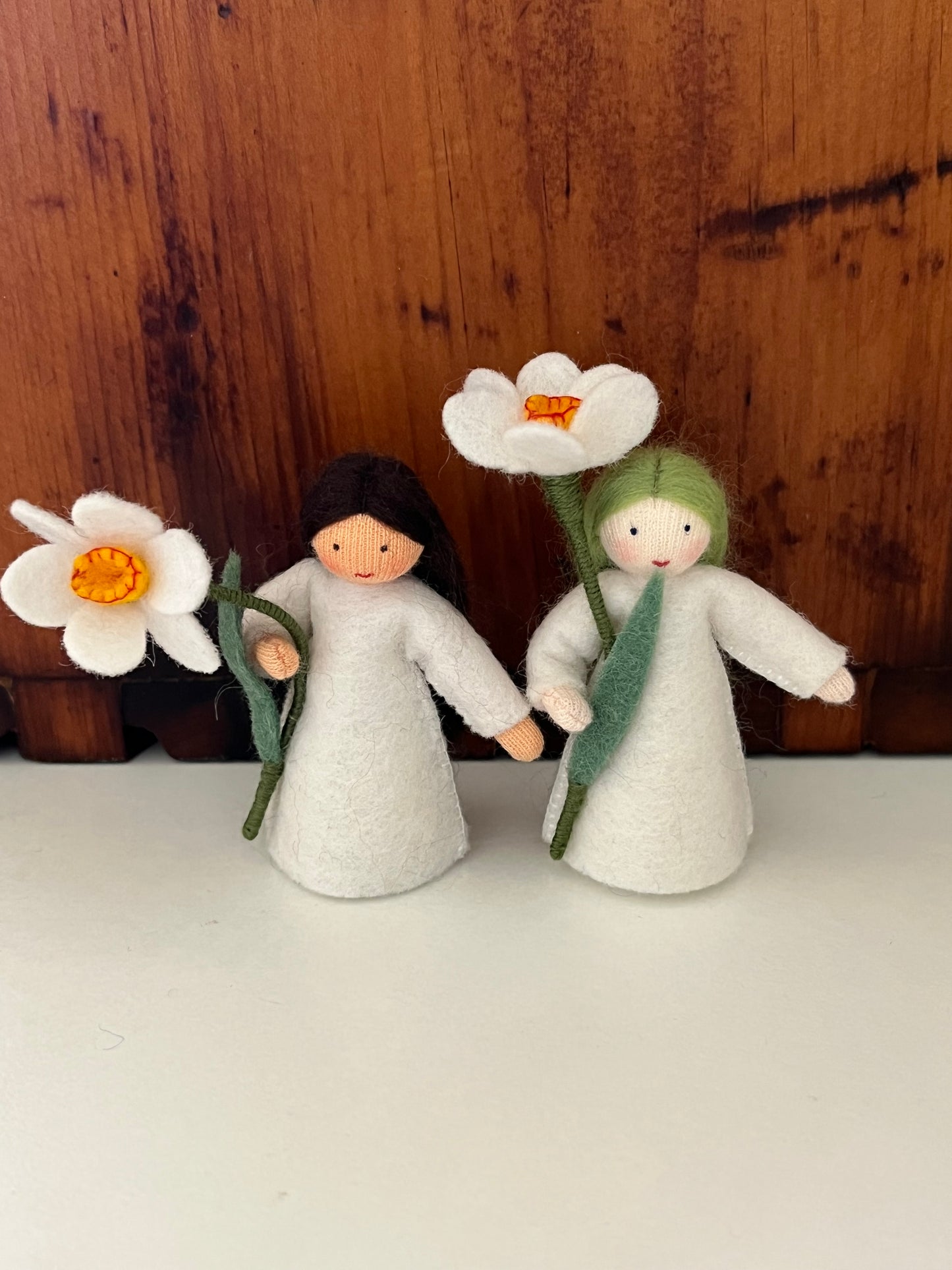 Flower Fairy Waldorf Doll - WHITE DAFFODIL PRINCESS