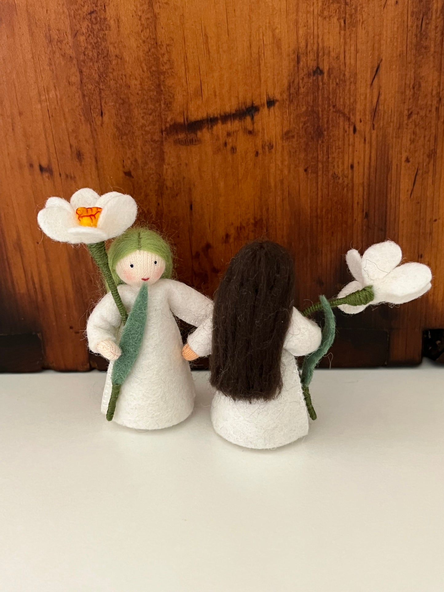 Flower Fairy Waldorf Doll - WHITE DAFFODIL PRINCESS