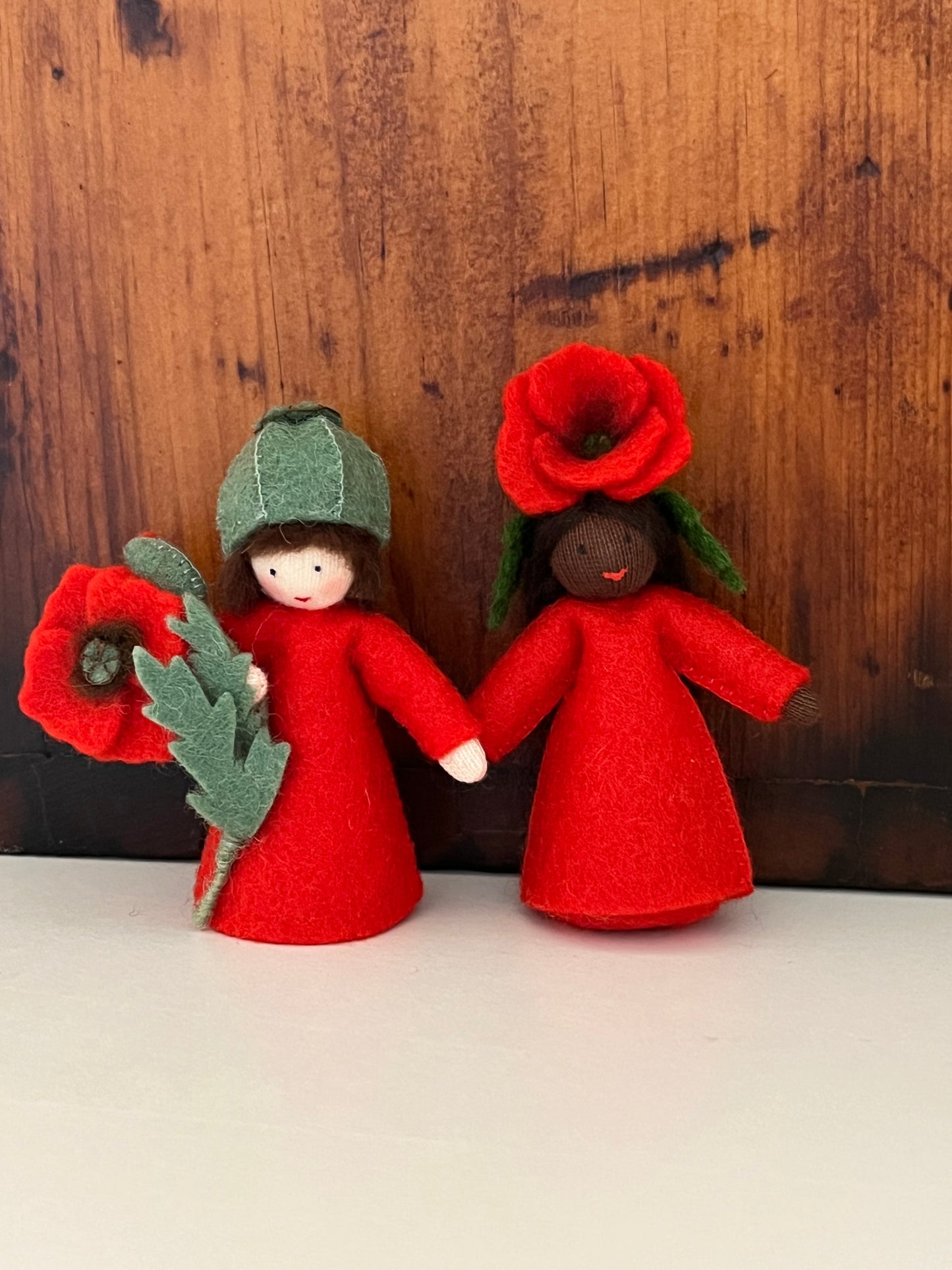 Flower Fairy Waldorf Doll - PRINCE POPPY