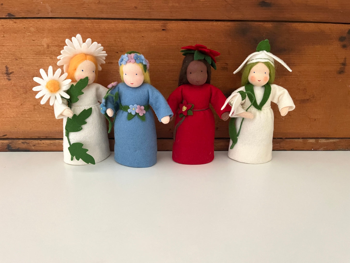 Waldorf Nature Table Doll - FORGET-ME-NOT FLOWER