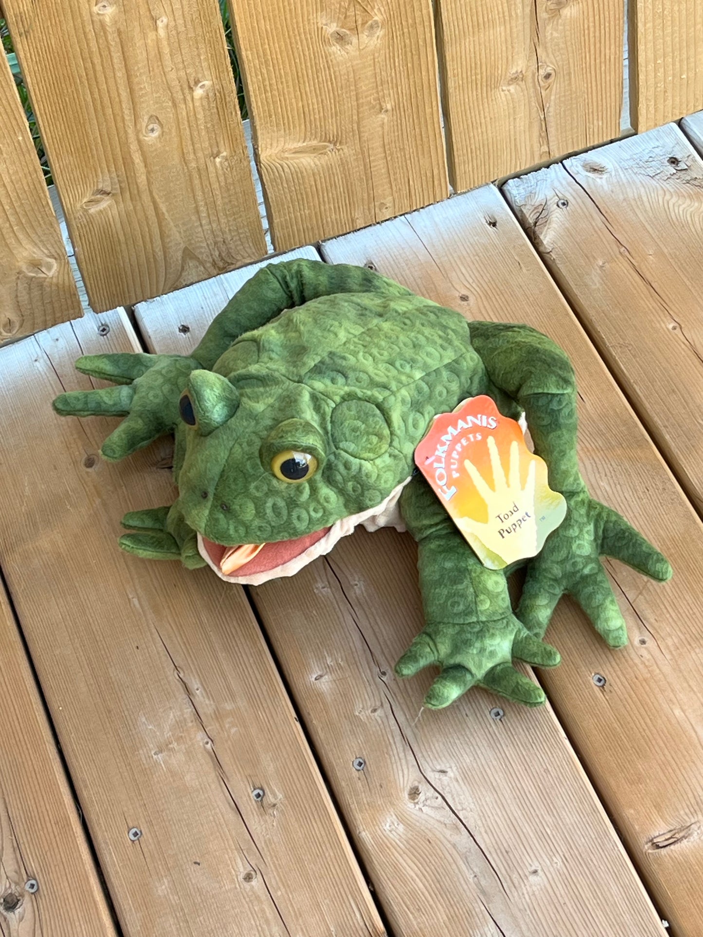 Soft Puppet Toy - TOAD Hand Puppet (Large)