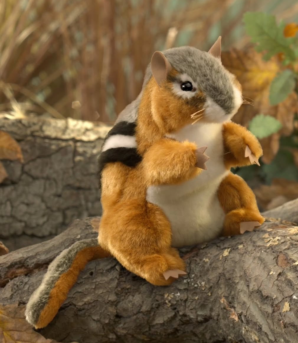 Soft Puppet Toy - CHIPMUNK Hand Puppet (Large)