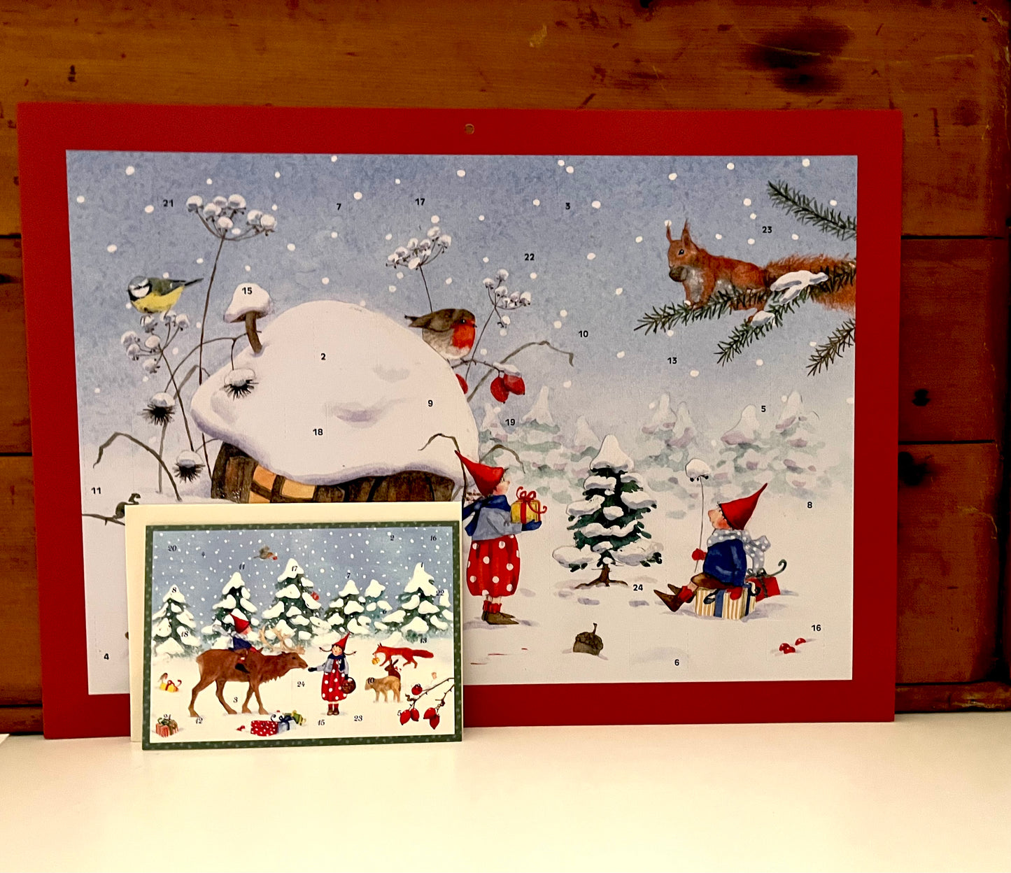 Advent Calendar Greeting Card - WINTER WITH PIPPA AND PELLE