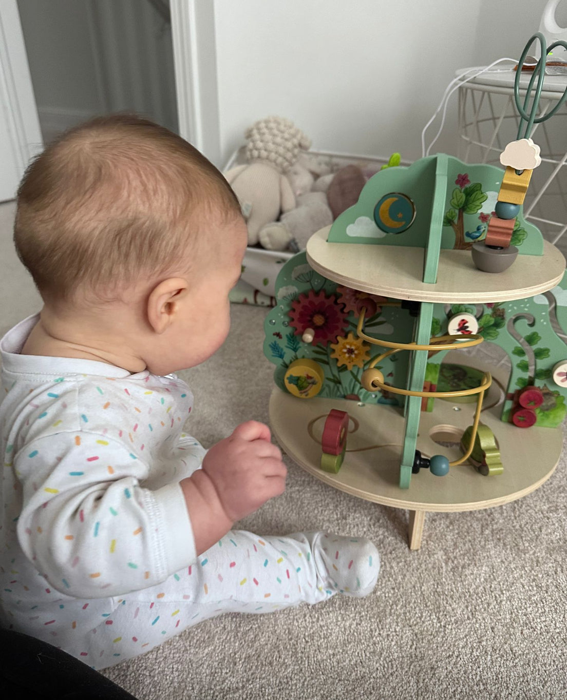 Wooden Toy, Baby - Trois Petits Lapins Wooden ACTIVITY CENTRE