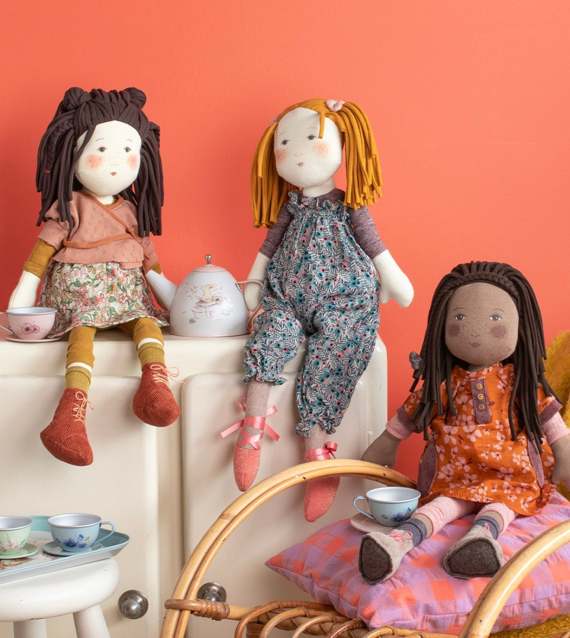 Rag Doll in SMOCK and LEGGINGS, 18 inches (45 cm)