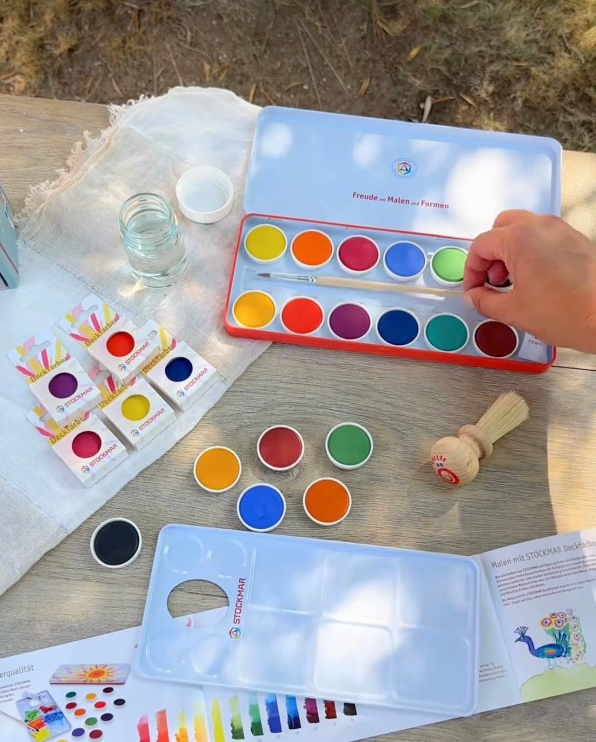 Replacement individual PAINT COLOUR DISKS for Painting Tin Set