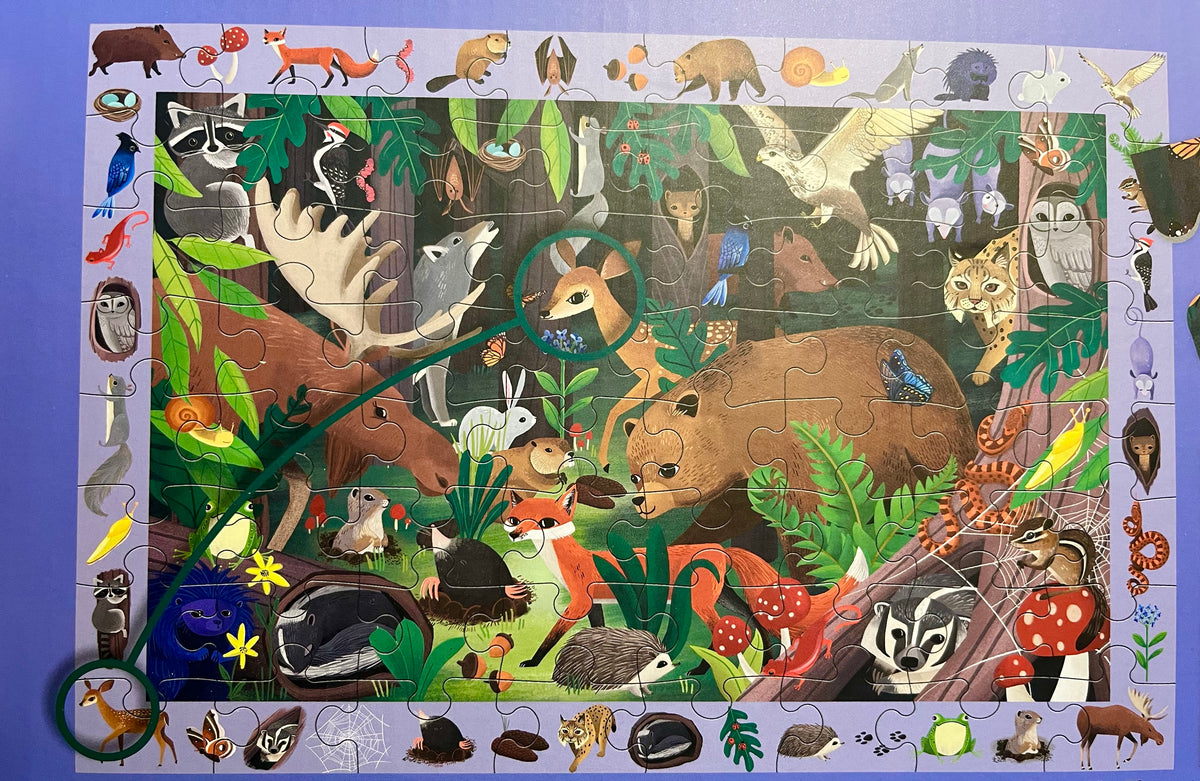 Educational Puzzle - WOODLAND FOREST, A Search and Find Puzzle!