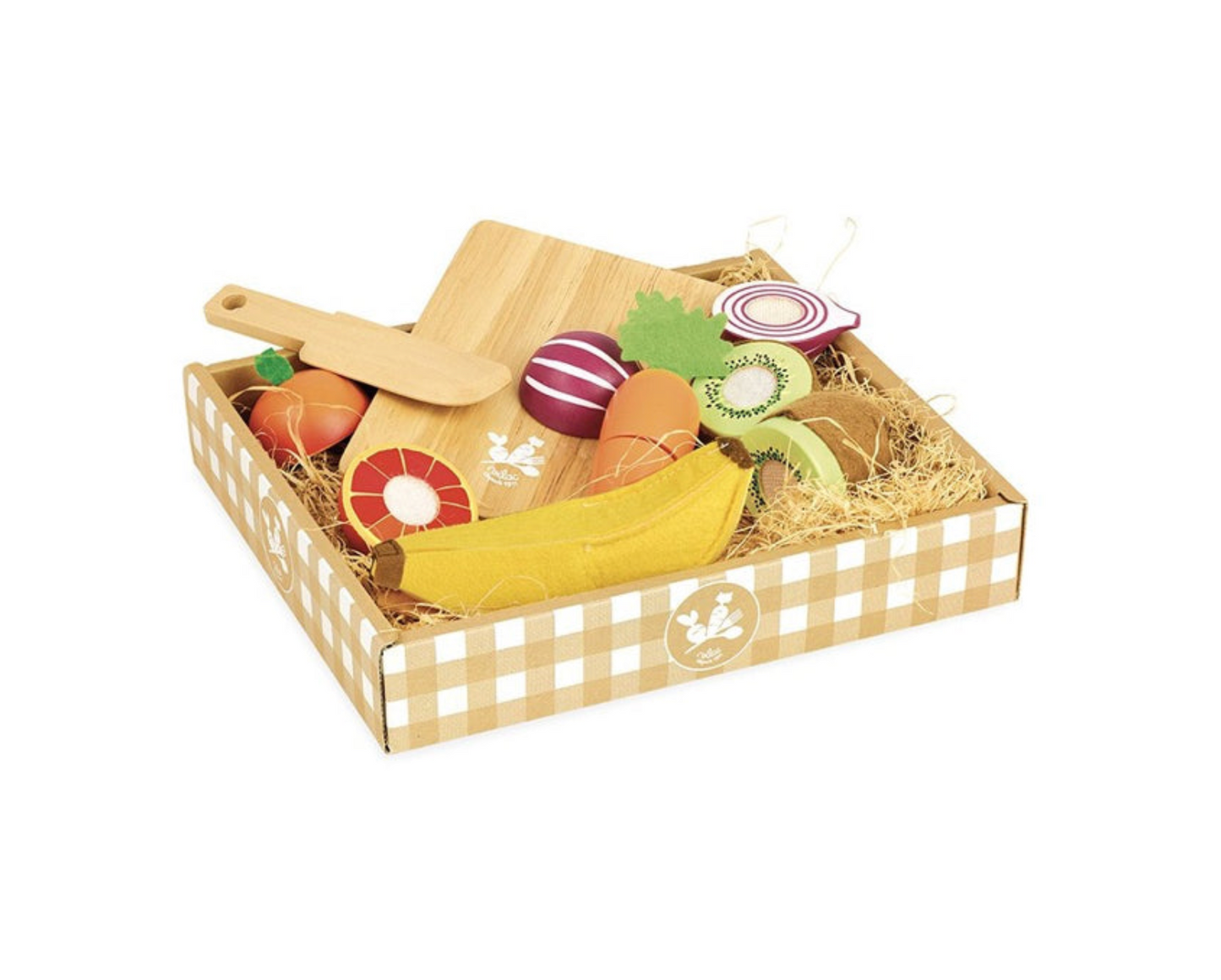 Kitchen Play Food - Wooden CUTTING FRUITS AND VEGETABLES, 15 pieces!