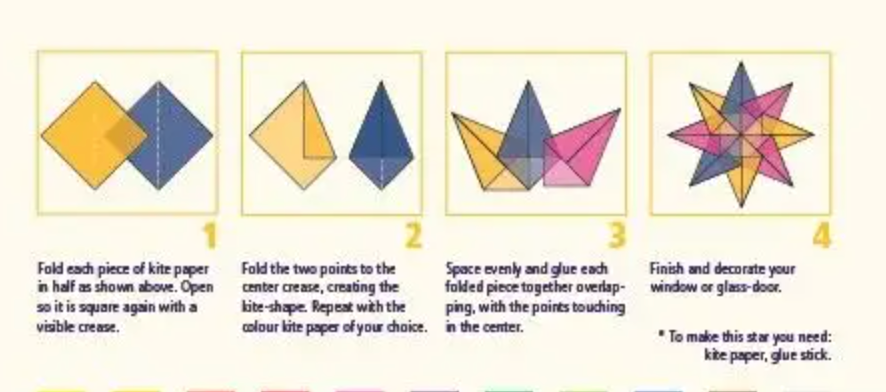 KITE PAPER, 10 Colours - Arts&Crafts, 100 sheets!