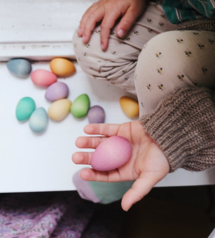 Wooden Toy by Grapat - HAPPY EGGS, 12 colours!