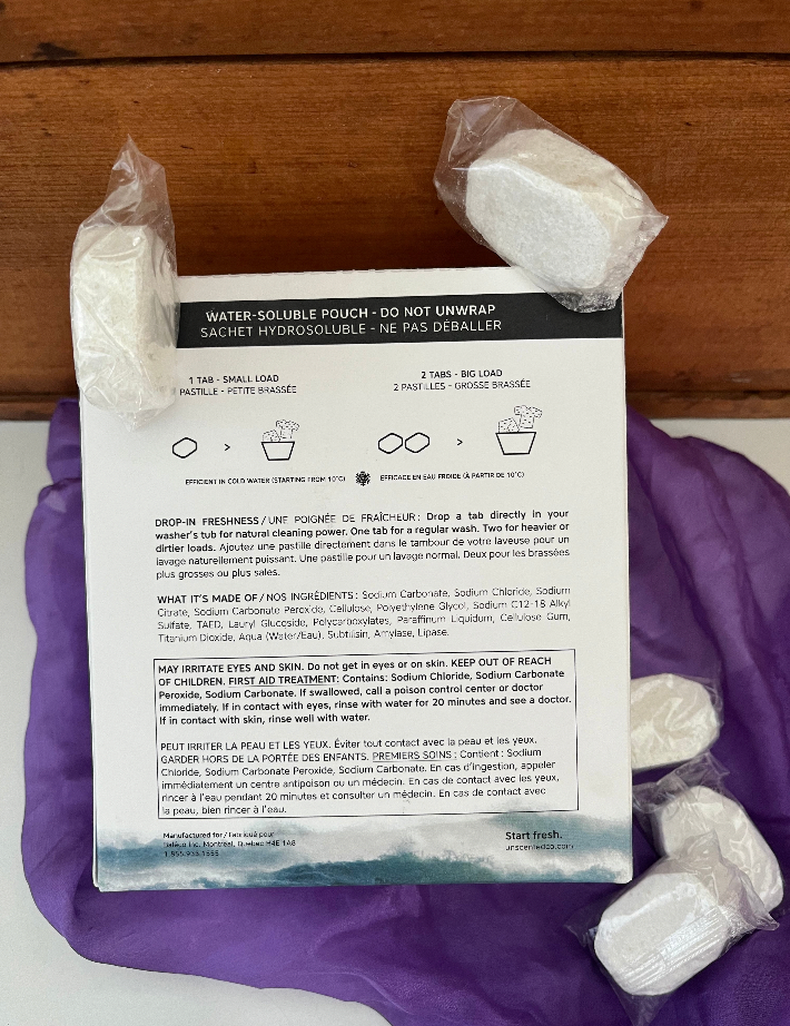 EcoHome - TABLETTES DE LAVAGE DU LINGE, 35 pastilles solubles dans l'eau !