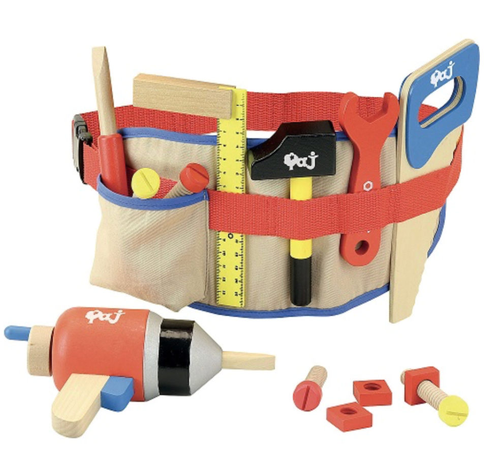 Educational Toy - WOODEN TOOLS Set with TOOL BELT!
