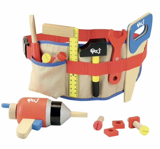 Jouet éducatif – Ensemble d'outils en bois avec ceinture à outils !