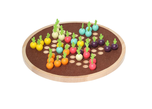 Jeu familial en bois - CHECKERS CHINOIS VEGGIE !