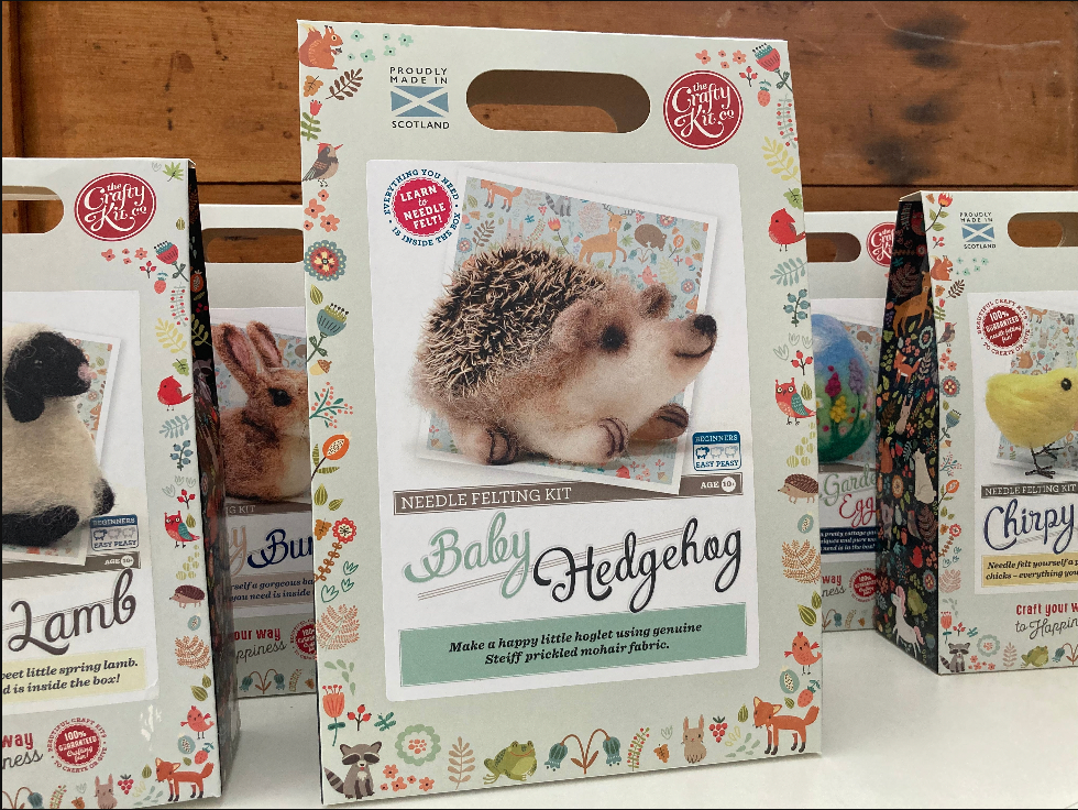 Crafting Kits, Art - Wool SLEEPING BABY MICE, Needle Felting Kit