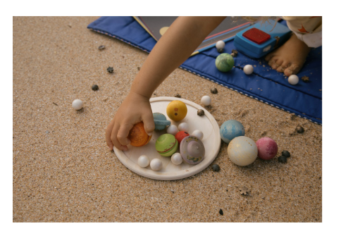 Wooden Toy - Grapat's DEAR UNIVERSE, 10 Big PLANETS and 35 Little STARS!