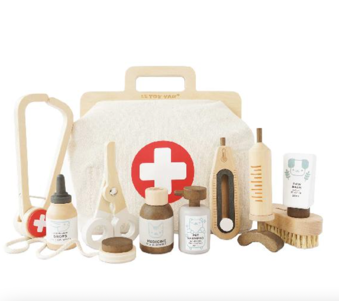 Keeping House Play - VETERINARY PET CARE KIT, 10 pieces!