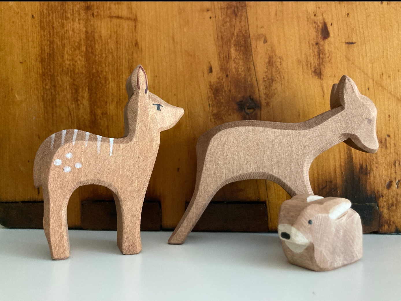 Wooden Dollhouse Play - DEER, ROEBUCK STAG