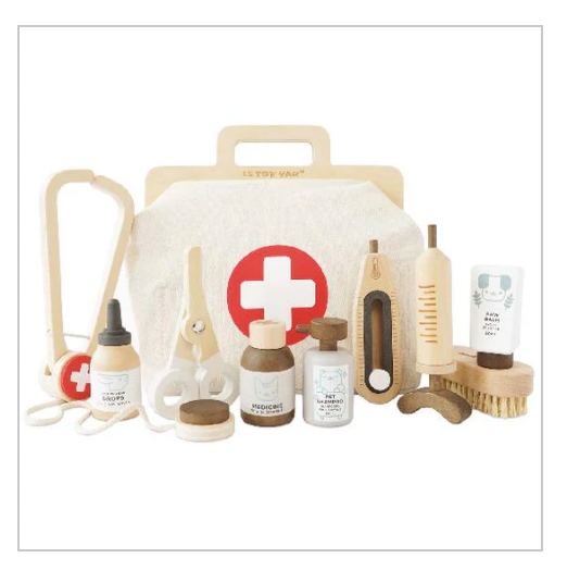 Keeping House Play - VETERINARY PET CARE KIT, 10 pieces!