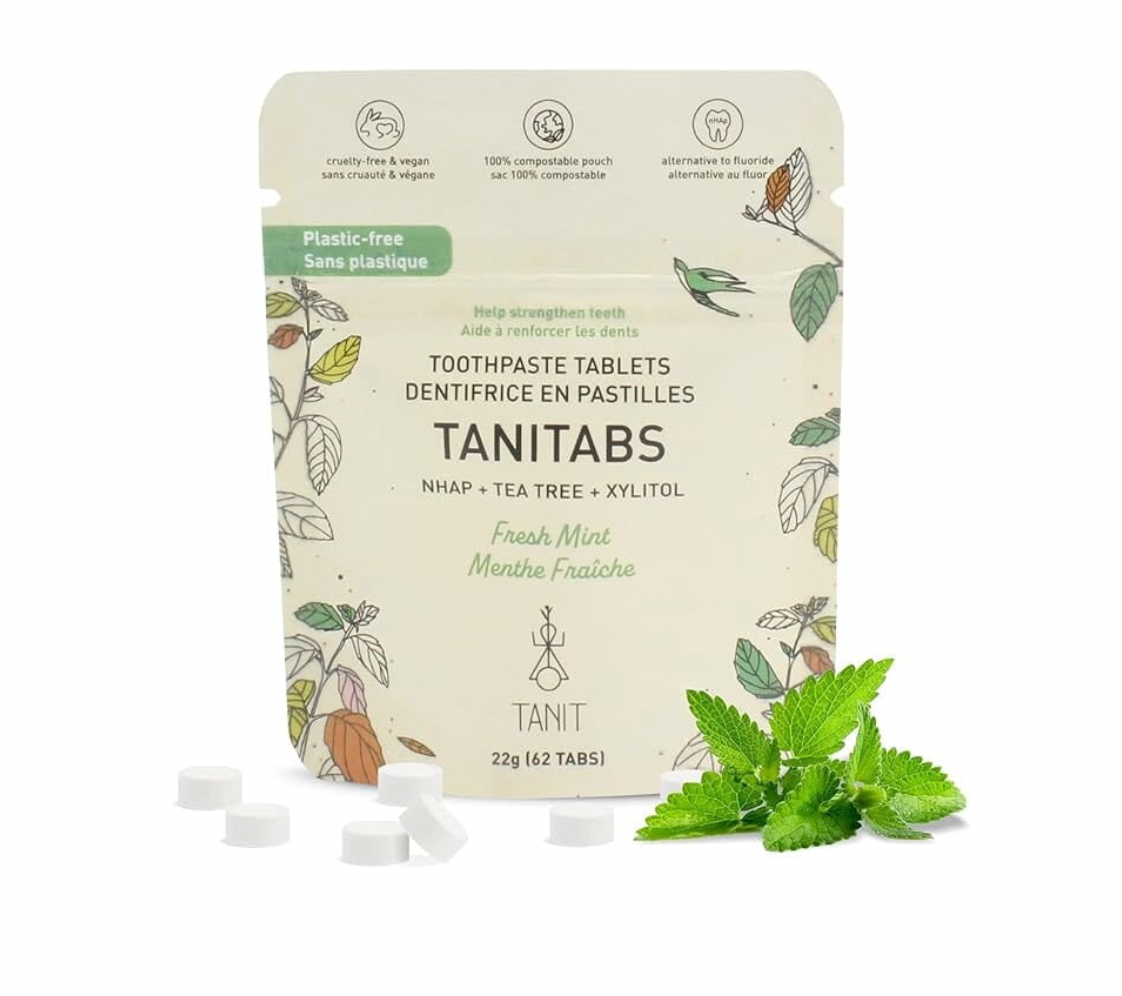 Holistic Health - TOOTHPASTE TABLETS, 2 choices: FRESH MINT, CHARCOAL