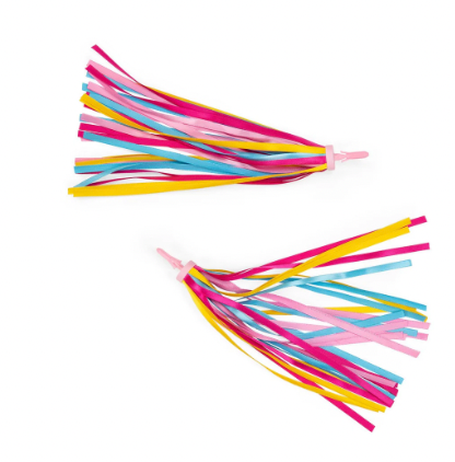 Bicycle Handlebar STREAMERS! With fabric ribbons!