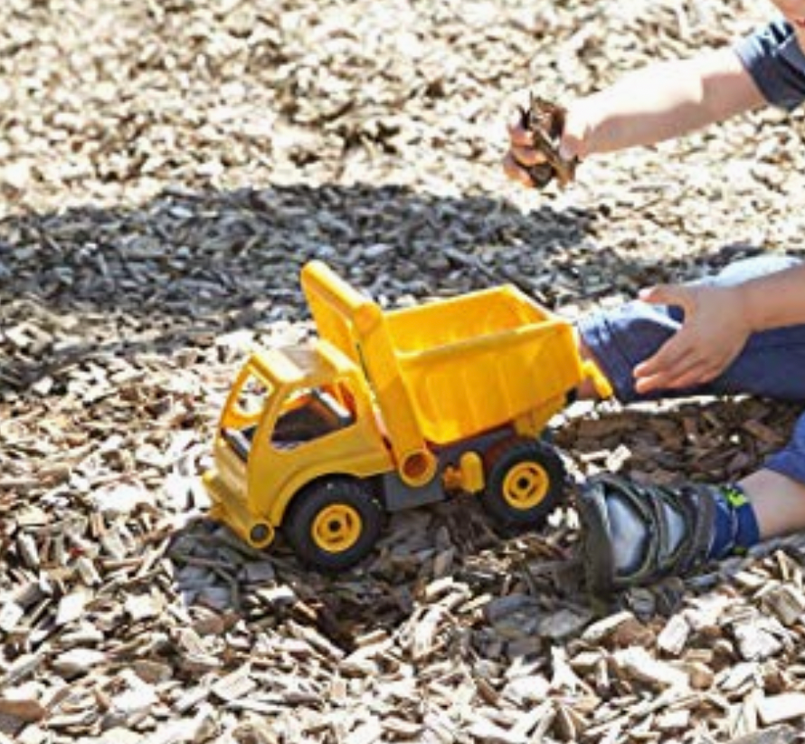 Eco-Recycled Child's TOY DUMP TRUCK, Biodegradable!