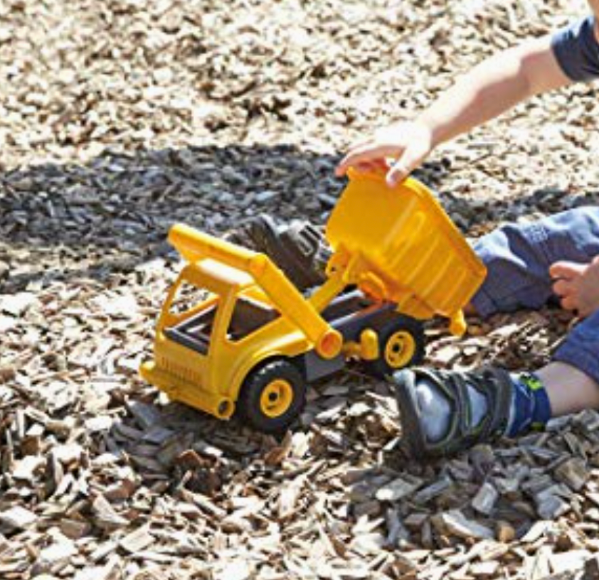 Eco-Recycled Child's TOY DUMP TRUCK, Biodegradable!