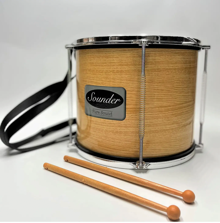 Musical Instrument - DRUM, with 2 drumsticks, Large size
