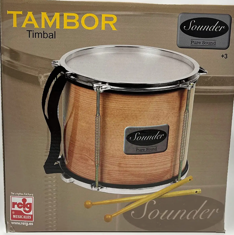 Musical Instrument - DRUM, with 2 drumsticks, Large size
