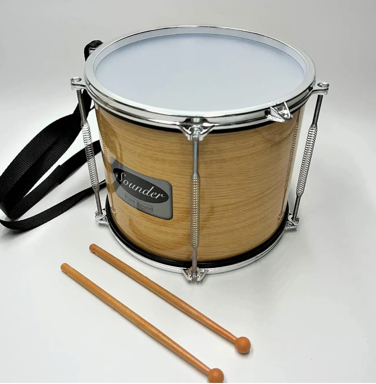 Musical Instrument - DRUM, with 2 drumsticks, Large size