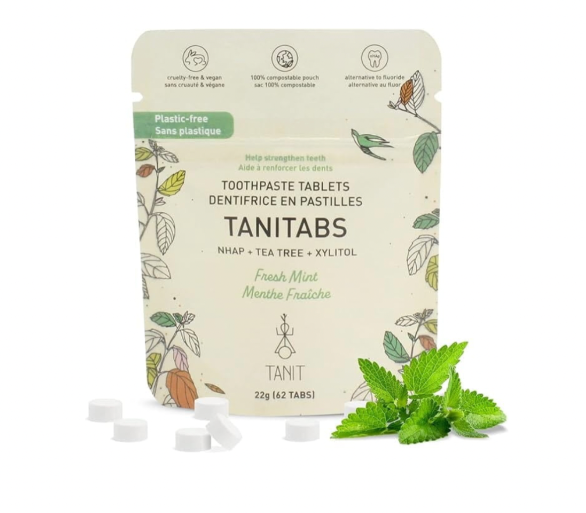 Holistic Health - TOOTHPASTE TABLETS, 2 choices: FRESH MINT, CHARCOAL