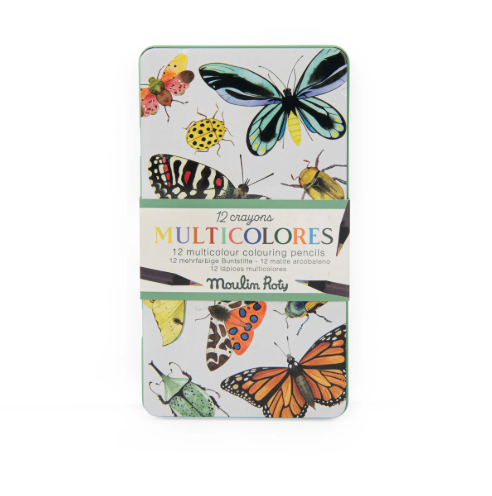 Colouring Pencils, Art - 12 MULTI-COLOURED PENCILS