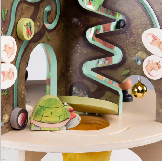 Wooden Toy, Baby - Trois Petits Lapins Wooden ACTIVITY CENTRE