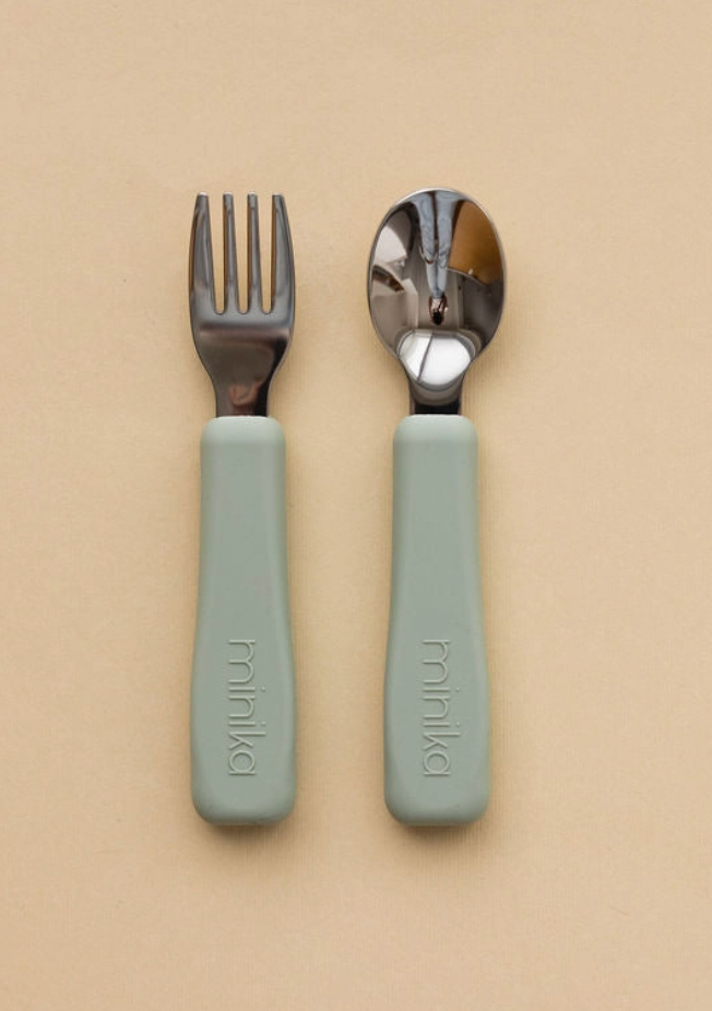Baby Gear - Minika CUTLERY Set for Baby, 2 colour choices!