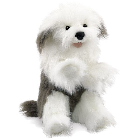 Soft Puppet Pet - OLD ENGLISH SHEEPDOG Hand Puppet (Large)
