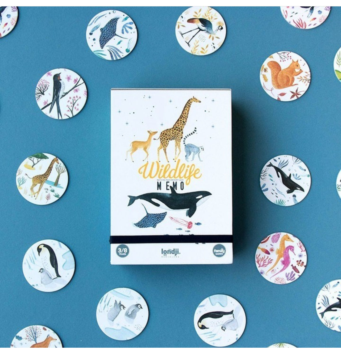 Educational Memory Game Set - ANIMAL WILDLIFE