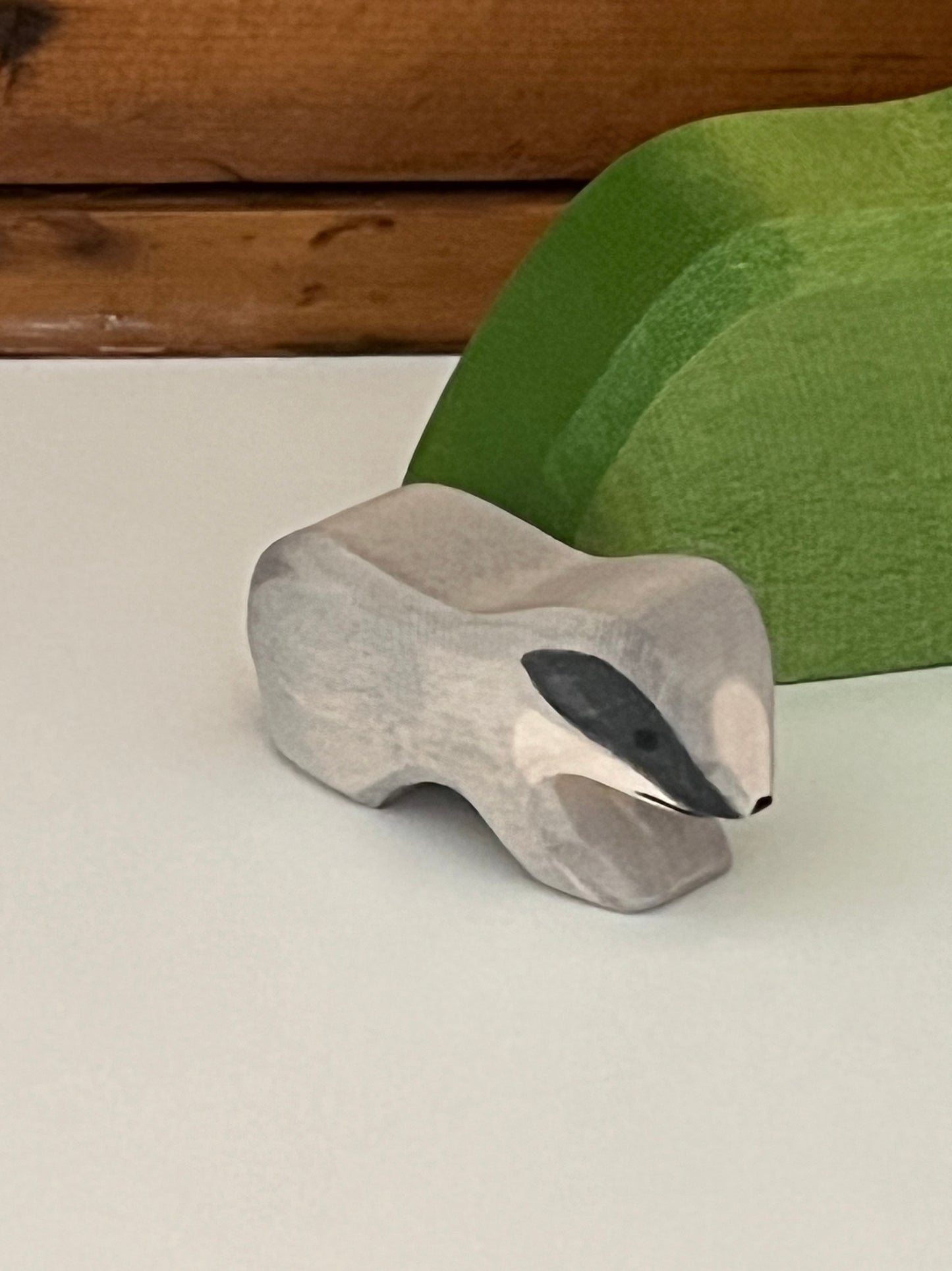 Wooden Dollhouse Play - BADGER ( head low)