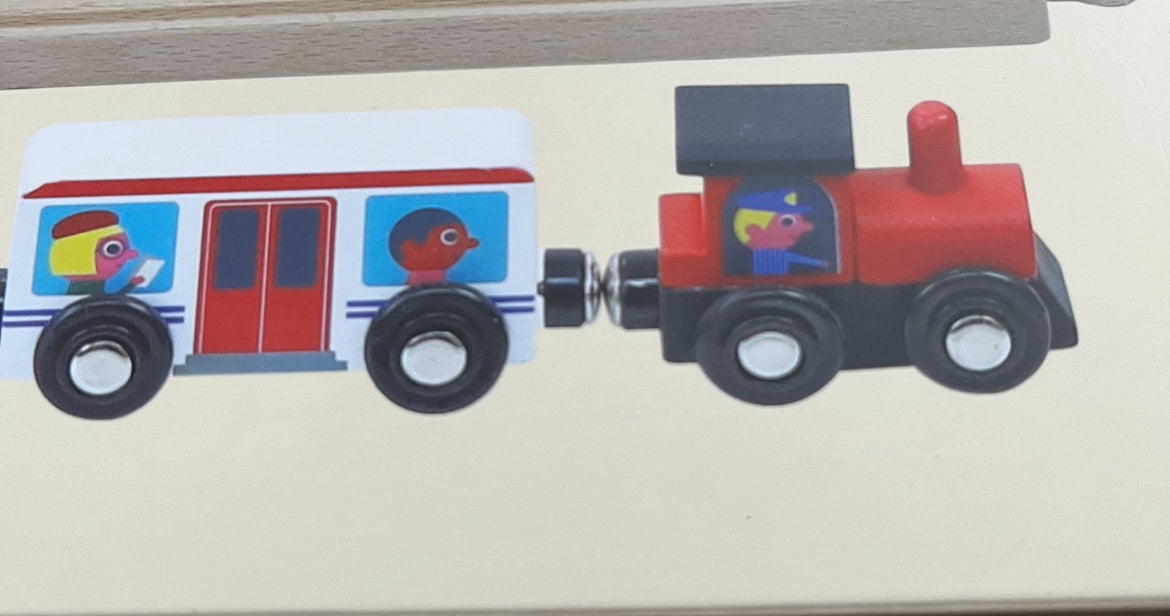 Wooden Toy - TRAIN SET, The Grand Express with 42 pieces!